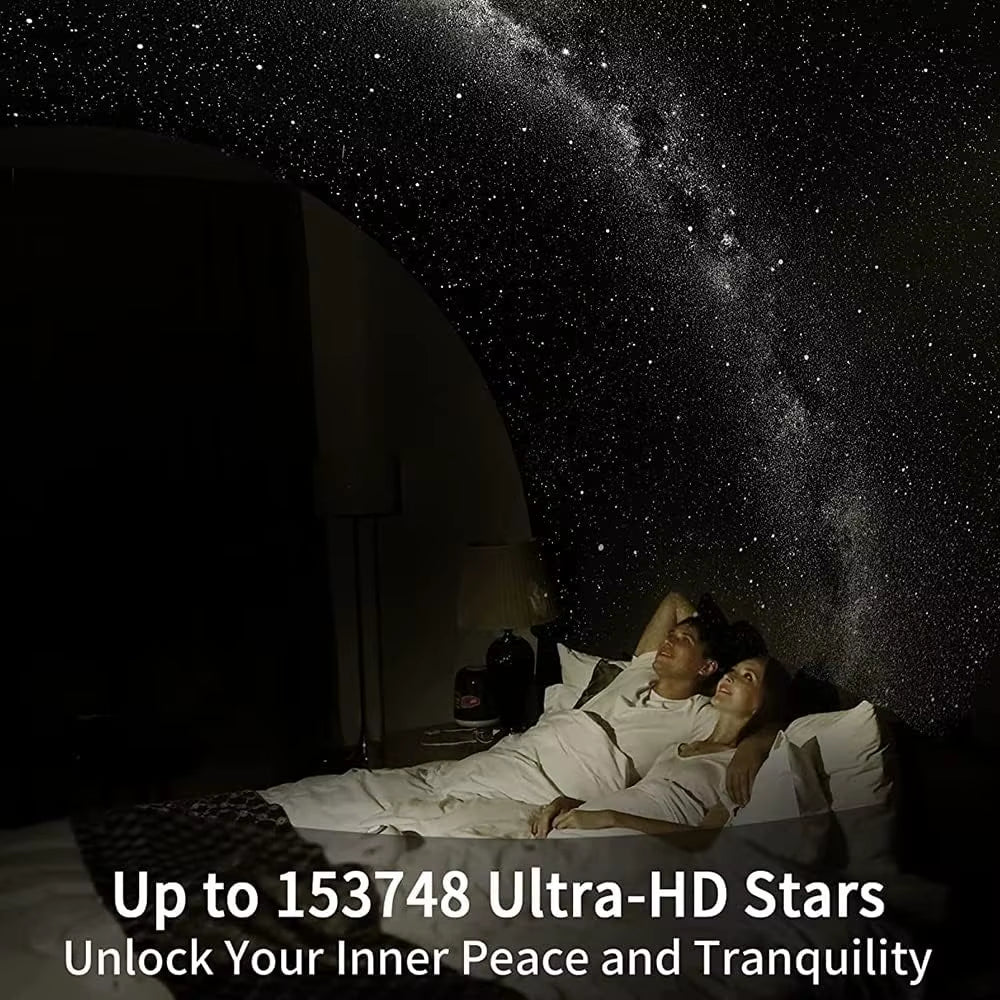 12-in-1 4K HD Star Projector Night Light – 360° Rotating Galaxy Lamp, Perfect for Kids' Rooms & Valentine’s Gifts